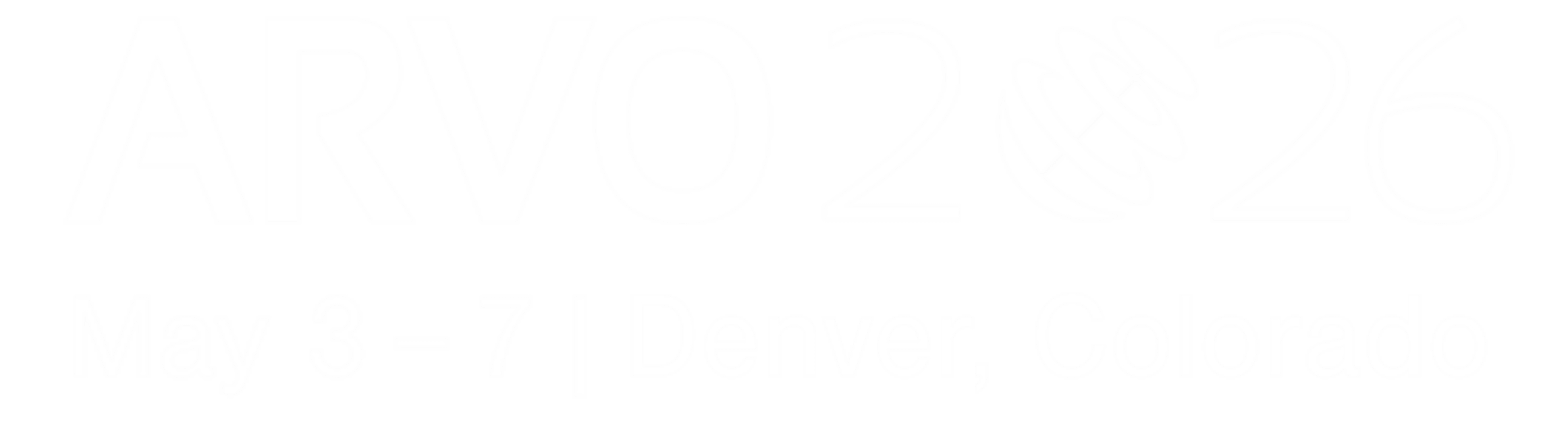 The Association for Research in Vision and Ophthalmology Annual Meeting 2026